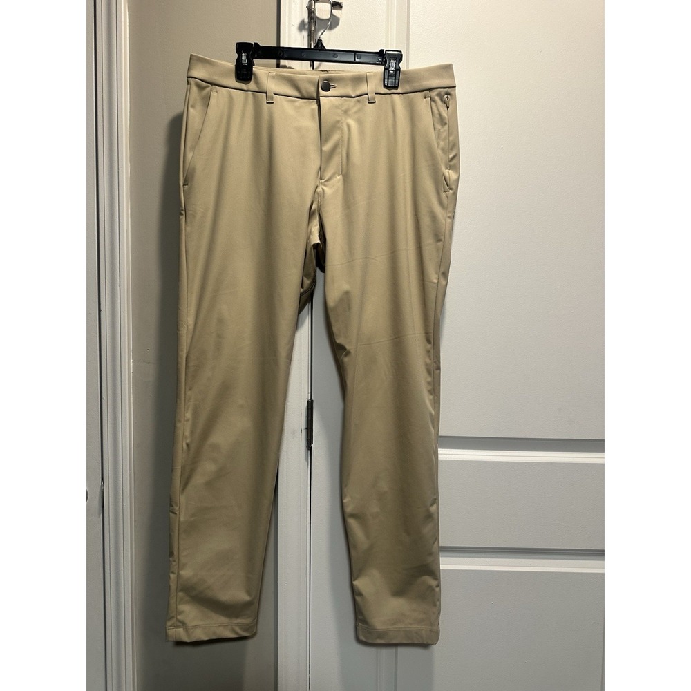 Lululemon‎ Commission Pants Mens 36 Classic Fit Beige Pocket